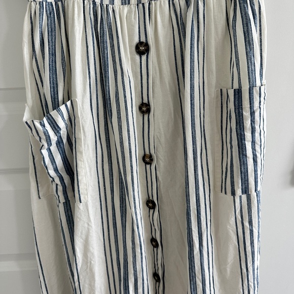 Zara Striped Button Up Dress - Picture 3 of 9